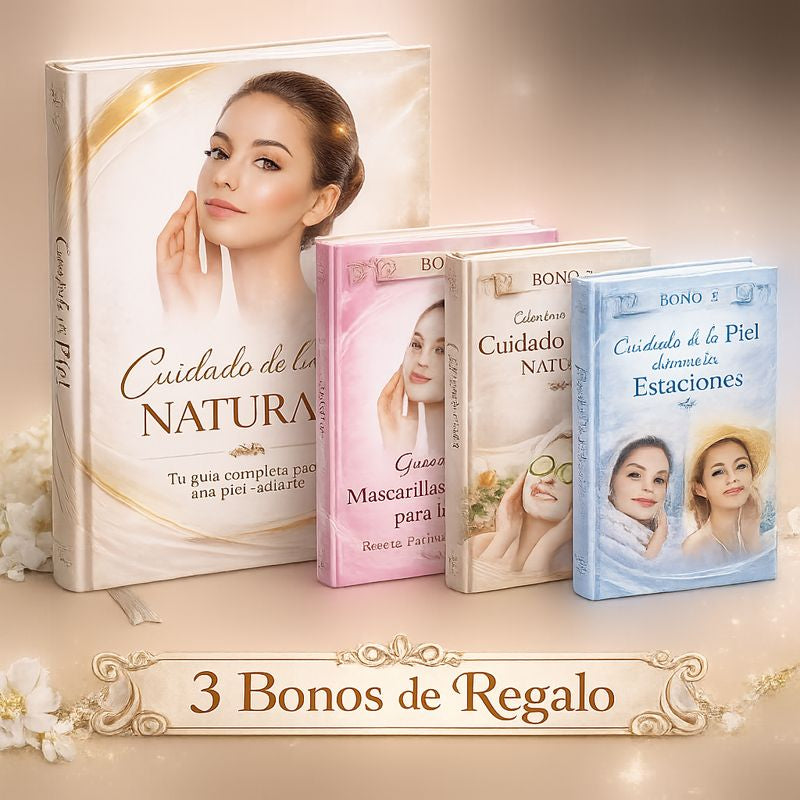 Cuidado Natural de Tu Piel + 3 Bonos de Regalo